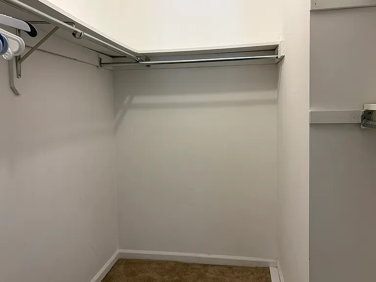 Master bedroom walking in closet