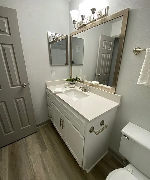 Beautiful Vanity & Bathroom at Trailpoint at the Woodlands