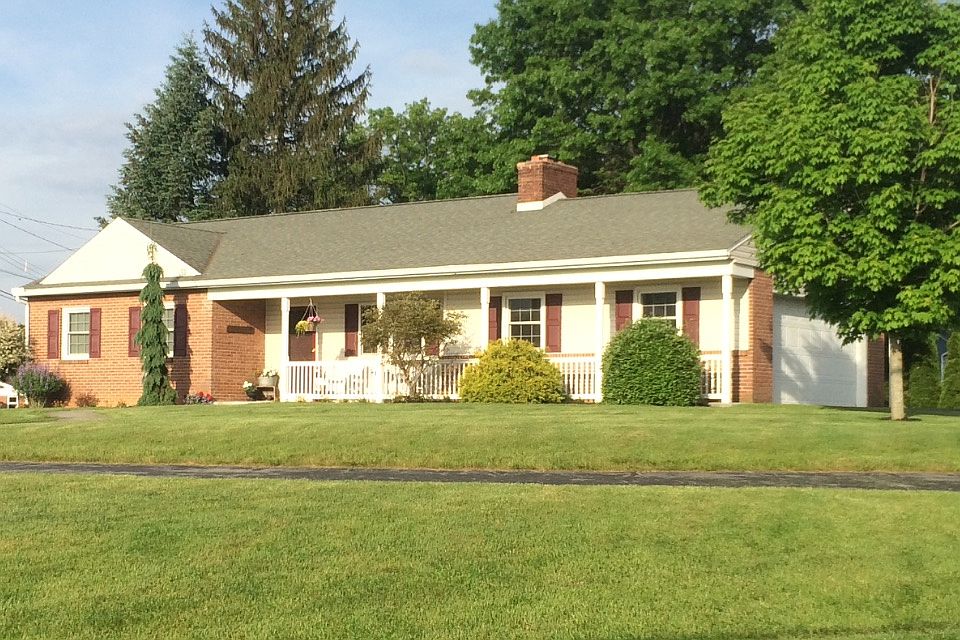 Front of house faces east