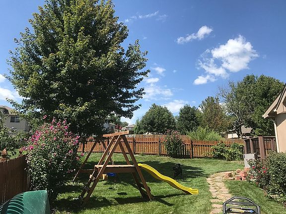 Backyard privacy fence