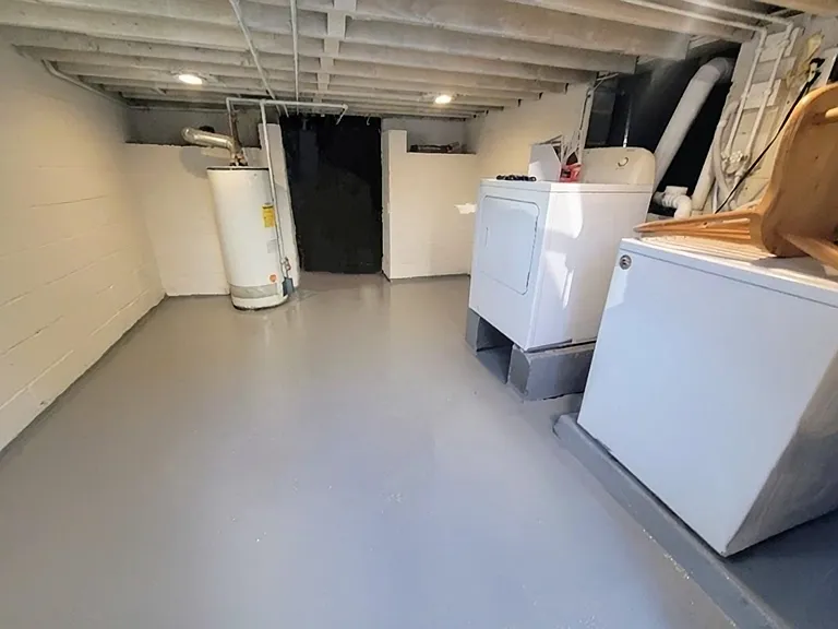 Washer and dryer 2 in the basement, accessed from the exterior