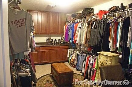 Closet is a dream!
						:
						Extra large closet with cabinetry for lots of clothes & storage.