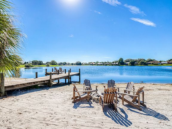 Fire pit with Adirondack Chairs