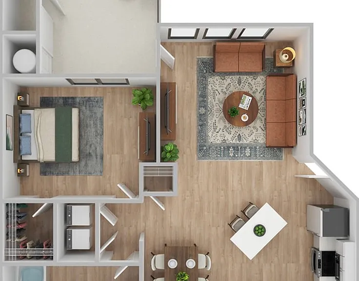 1 Bedroom | 1 Bath | 675 SF | Renovated 1 Bedroom | 1 Bath | 675 SF | Renovated