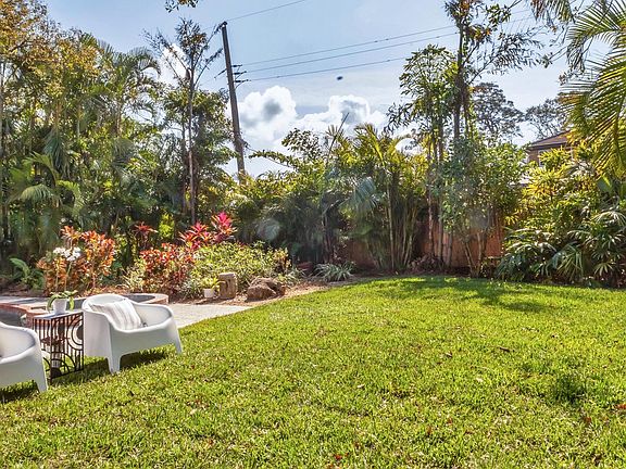 Fresh grass beside pool area