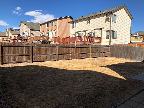 Large back yard