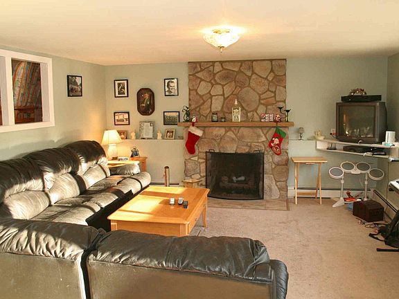 Family room  The level yard is right outside the door.