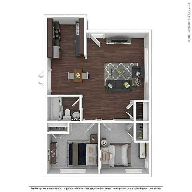 Floor plan Two Bedroom