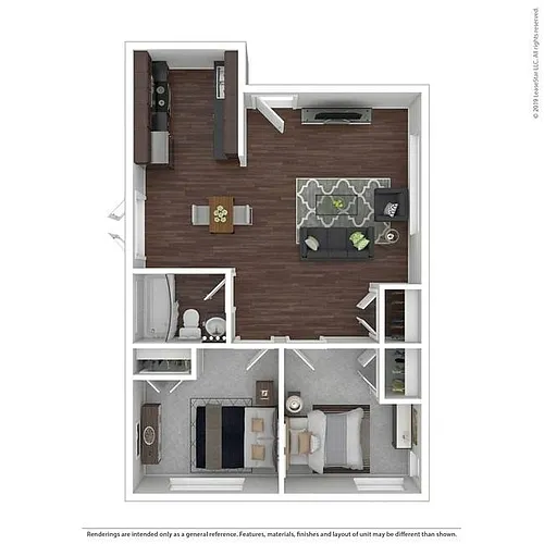 Floor plan Two Bedroom