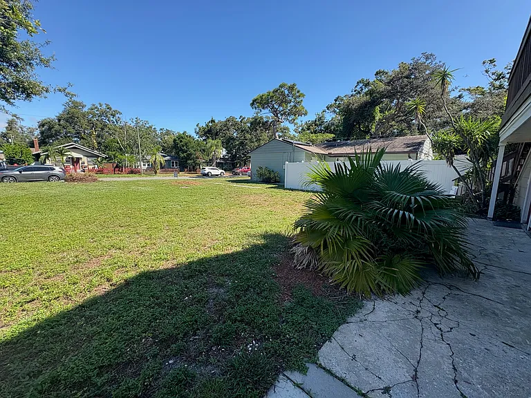 Large front yard