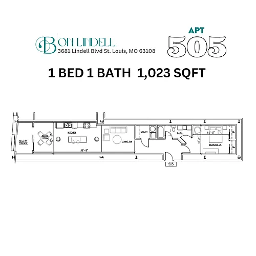 Floor plan 505