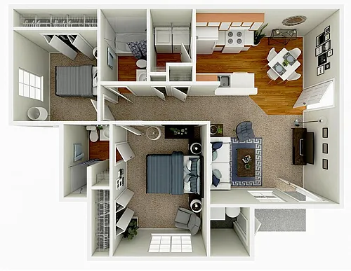 Floor plan DFC - 2X2