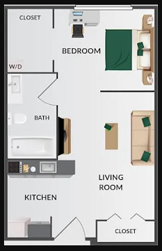 Floor plan Open Bedroom A