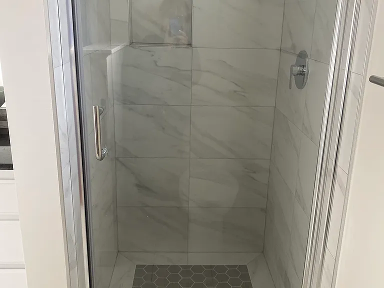 Master bathroom, shower