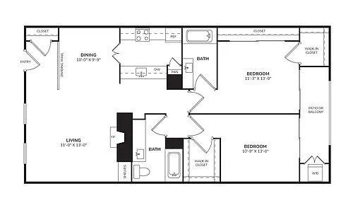 Floor plan French Quarter