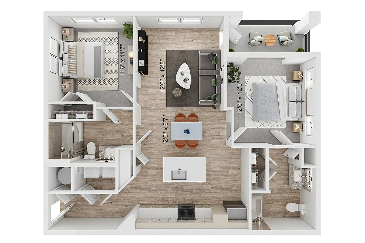 Floor plan B1-ANSI