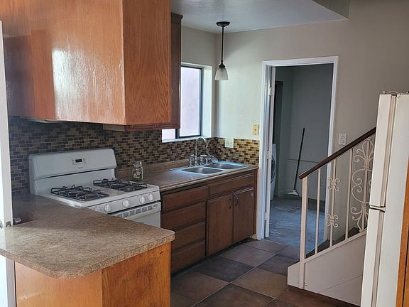 Washer and dryer in attached garage