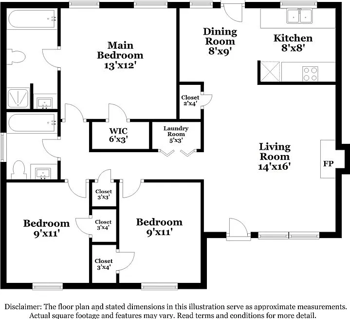 3 bed, 2.0 bath, 1010 sqft, $1,780 — Photo 2