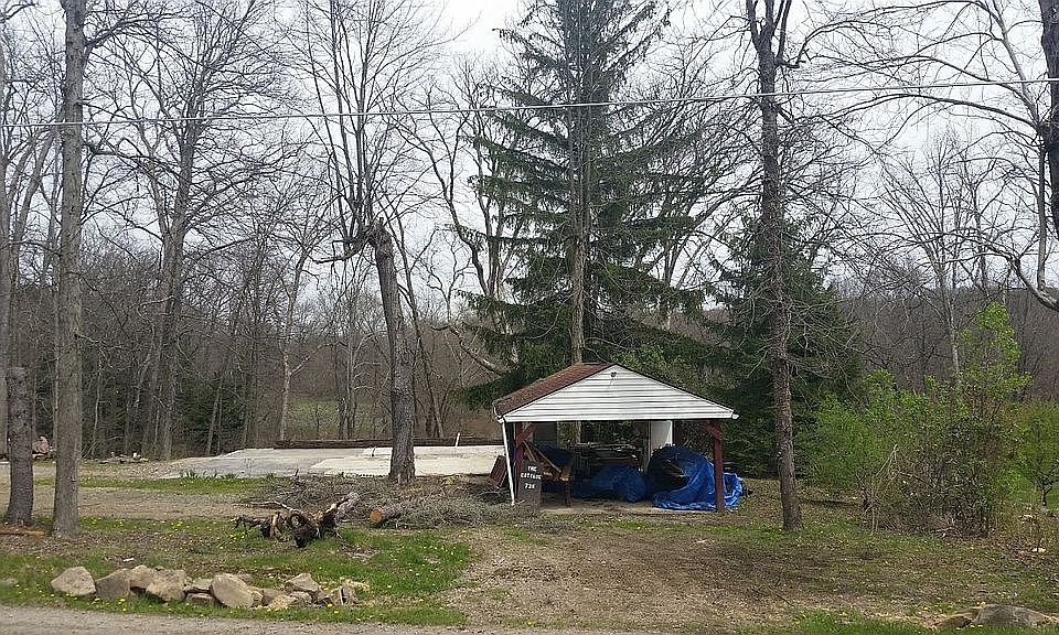 Slab from house/pavilion