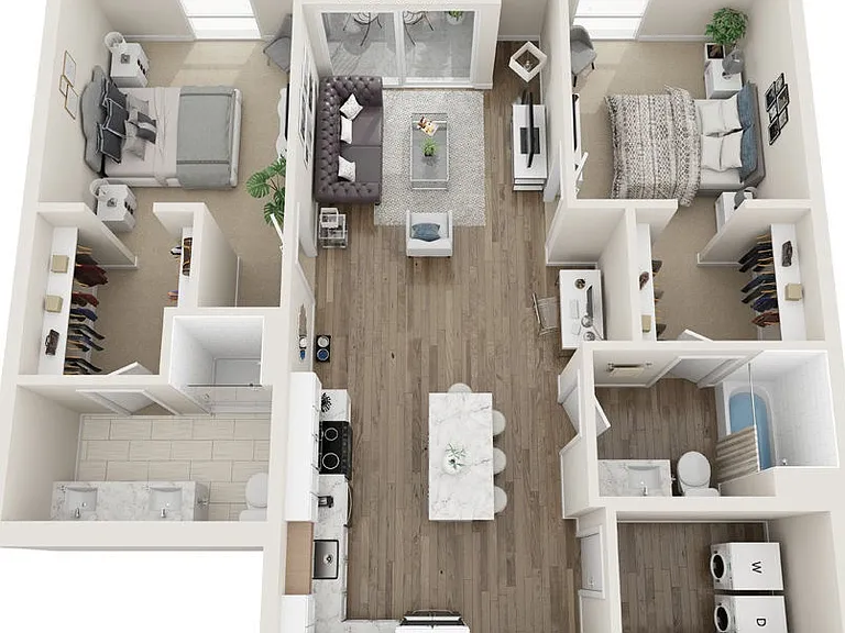 B2 floor plan 1919 Mile High