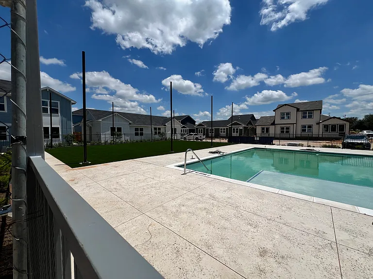 Pool area and amenities still under construction