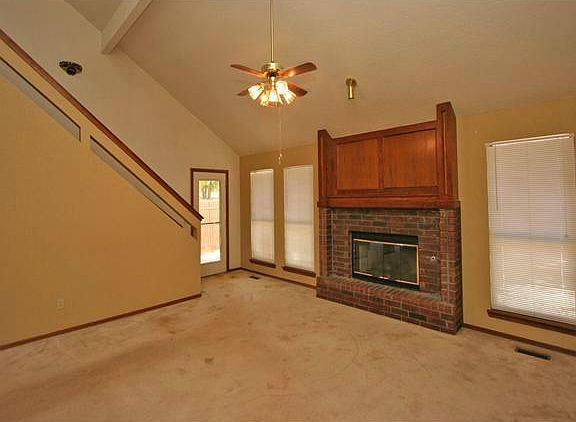 Stairs and Fireplace