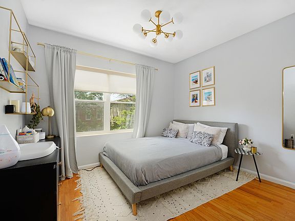 Bedroom facing the backyard