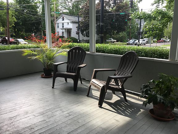 Large shared front porch