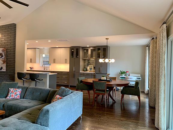 Living room, dining area