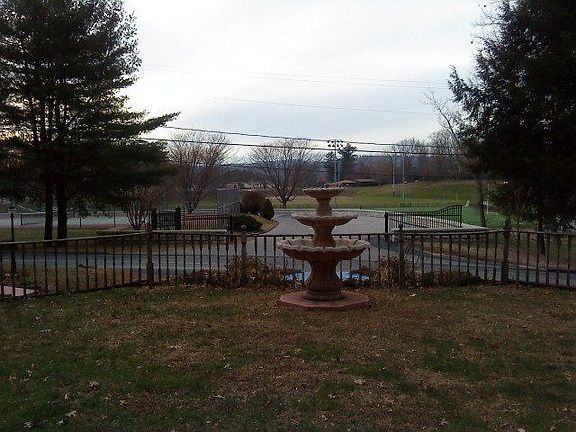 from yard looking in to Treadwell Park