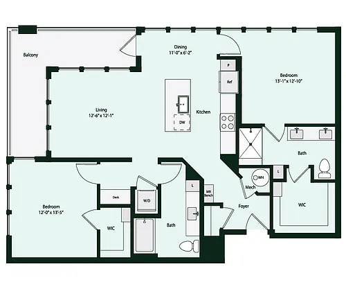 Floor plan B2-4