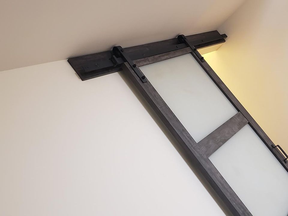 Barn door to upstairs