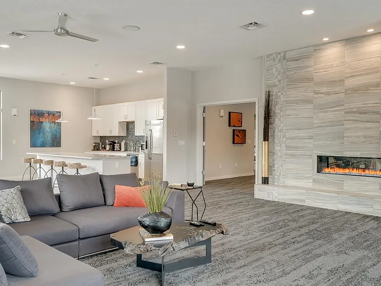 Our clubhouse offers a stylish and welcoming space to unwind, socialize, or get some work done.