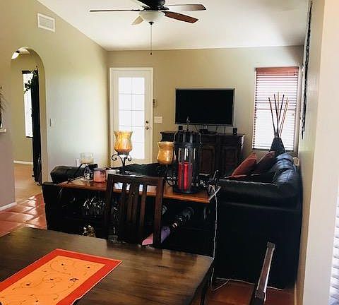 Dining Area & Family Room with high ceiling
