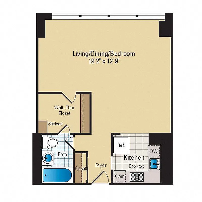 Floor plan Studio | S06 Premium