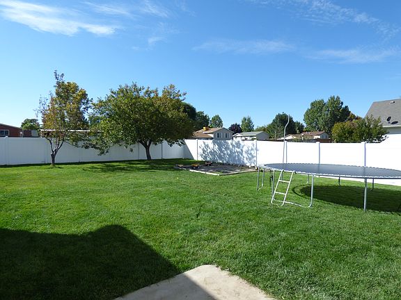 Sand box, 3 fruit trees