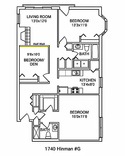 Floor plan 1740 G
