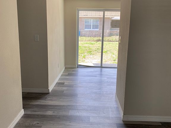 Living room into dining area