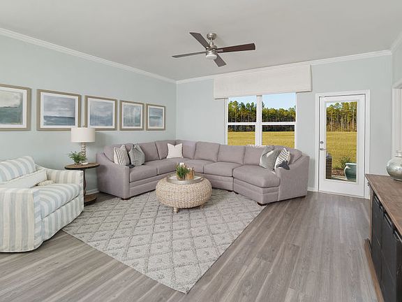 Cozy space to spend time with loved ones or to watch a movie Model Home Representation.