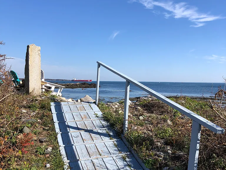 Ramp to secluded beach