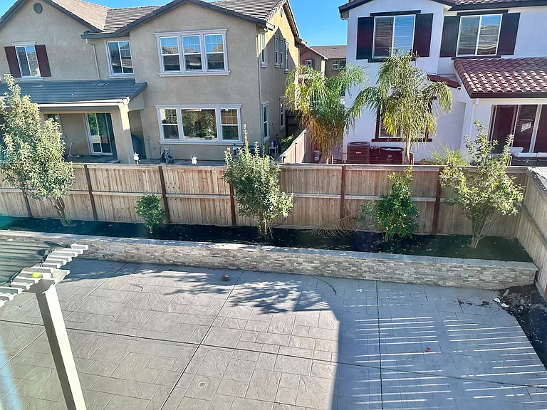 Backyard view from bedroom