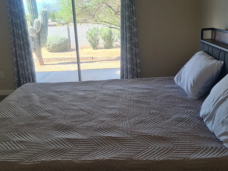 big bedroom garden view