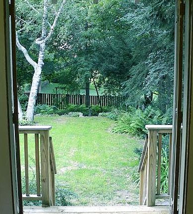 French Doors to Backyard