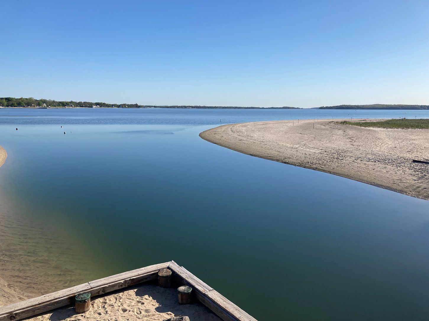 Goose Creek beach is a sandy bay beach