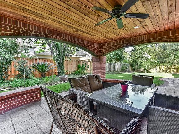 A view of the open patio