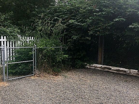 Back fenced yard