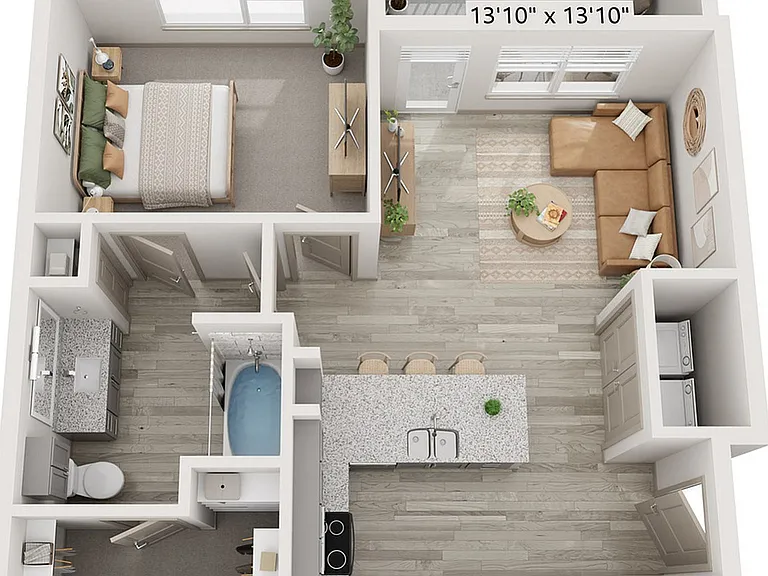 1x1 722 sqft - A3 (zrs A5) 1x1 722 sqft - A3 (zrs A5)