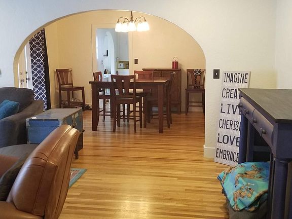 Family room looking into the dining room
