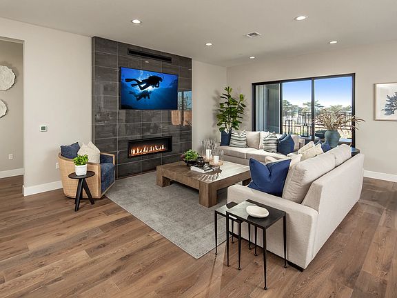 Sky House Plan 1X Model Great Room