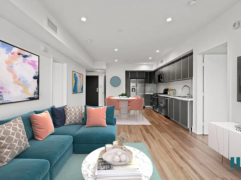 Open-Concept Kitchen, Dining, and Living Room
